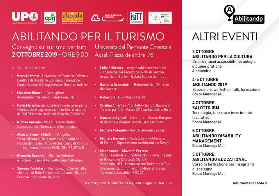 CONVEGNO “ABILITANDO PER IL TURISMO”