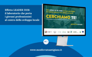 EFFETTO LEADER 2026: il GAL Basso Monferrato scommette sui giovani per lo sviluppo del territorio